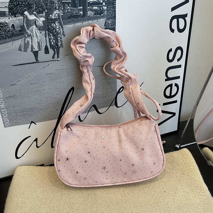 Star-Patterned Mini Handbag