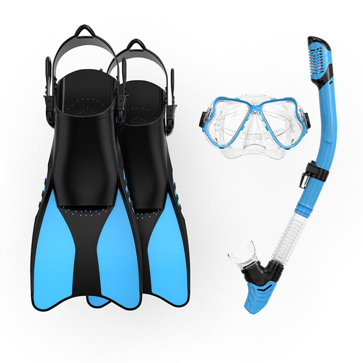 Premium Snorkel Set with Ergonomic Fins and Clear Dive Mask Stornfield