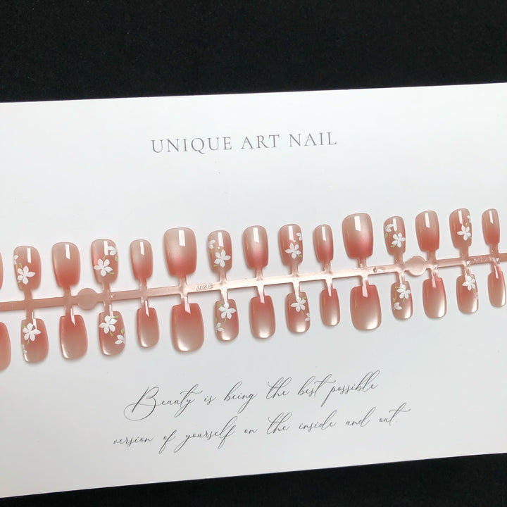 Artisan Floral Press-On Nail Set Stornfield