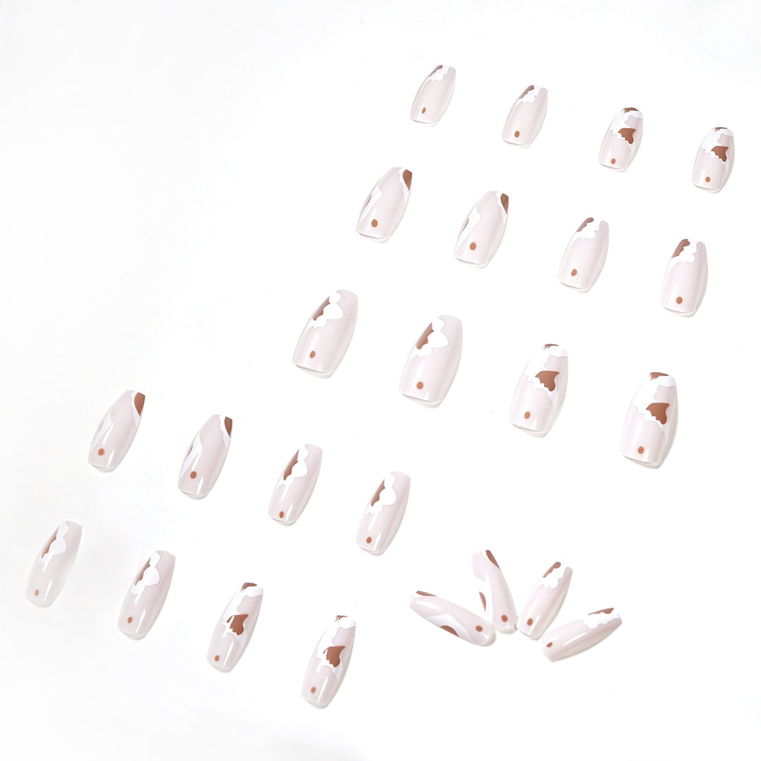 Artistic acrylic nails with trendy design Stornfield