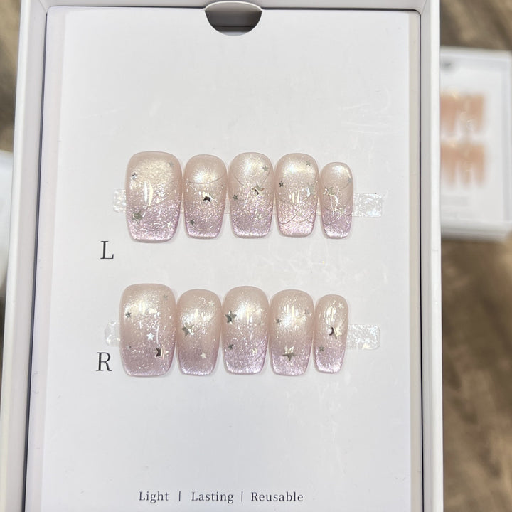 Starry Glitter Press-On Nail Set Stornfield