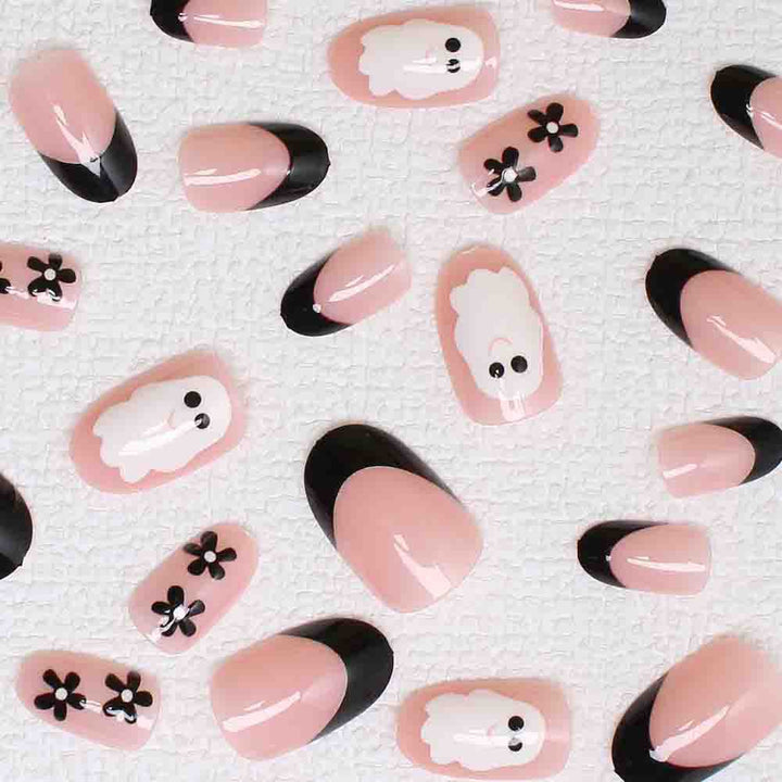 Artistic Halloween-Themed Press-On Nail Art Stornfield