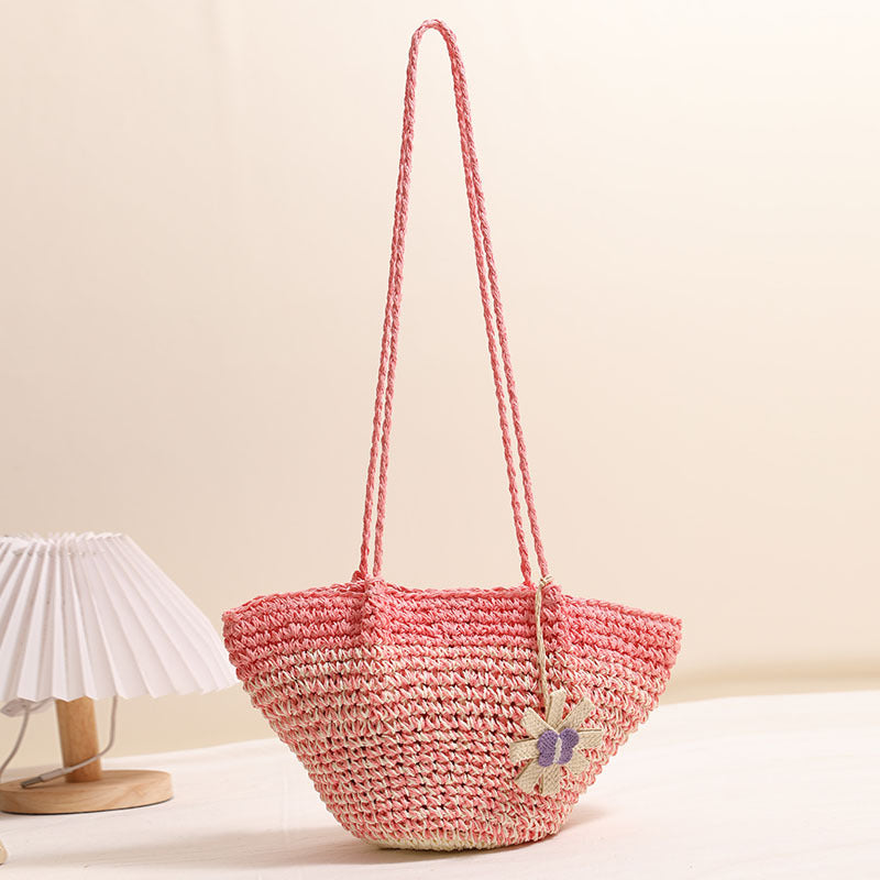 Fashionable and Handcrafted Handbag with Floral Accent Stornfield