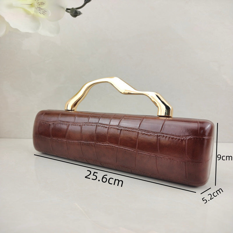 Crocodile Print Evening Clutch