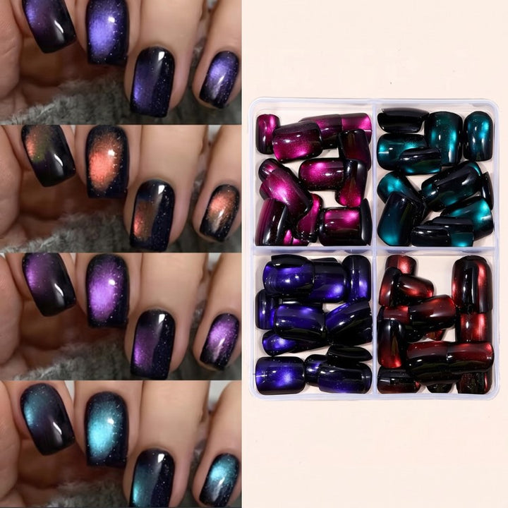 Magnetic Glitter Press-On Nail Set Stornfield