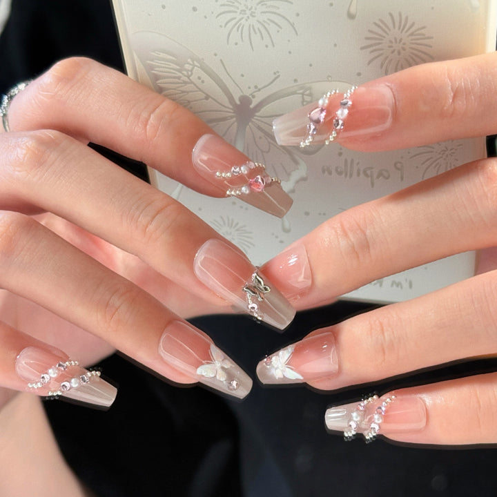 Butterfly Embellished Press-On Nail Set Stornfield