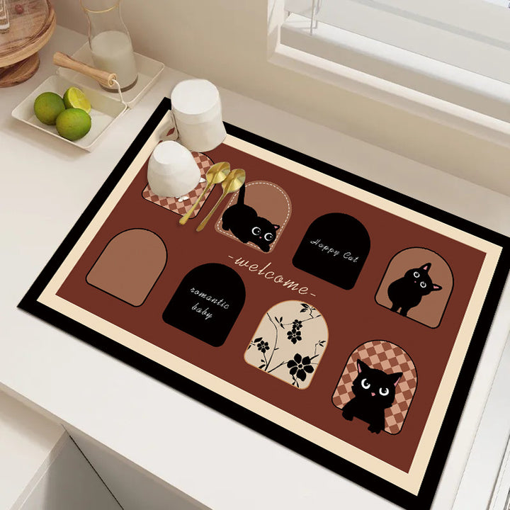 Cute Cartoon Dog Kitchen Mat Stornfield