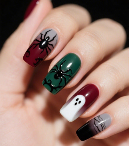 Artistic Halloween Themed Nail Art Stornfield