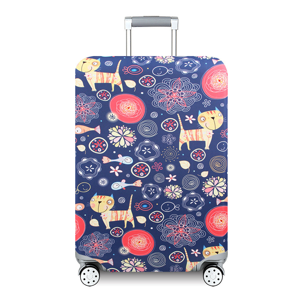 Ladies Hard Shell Suitcase with Playful Animal and Flower Pattern Stornfield