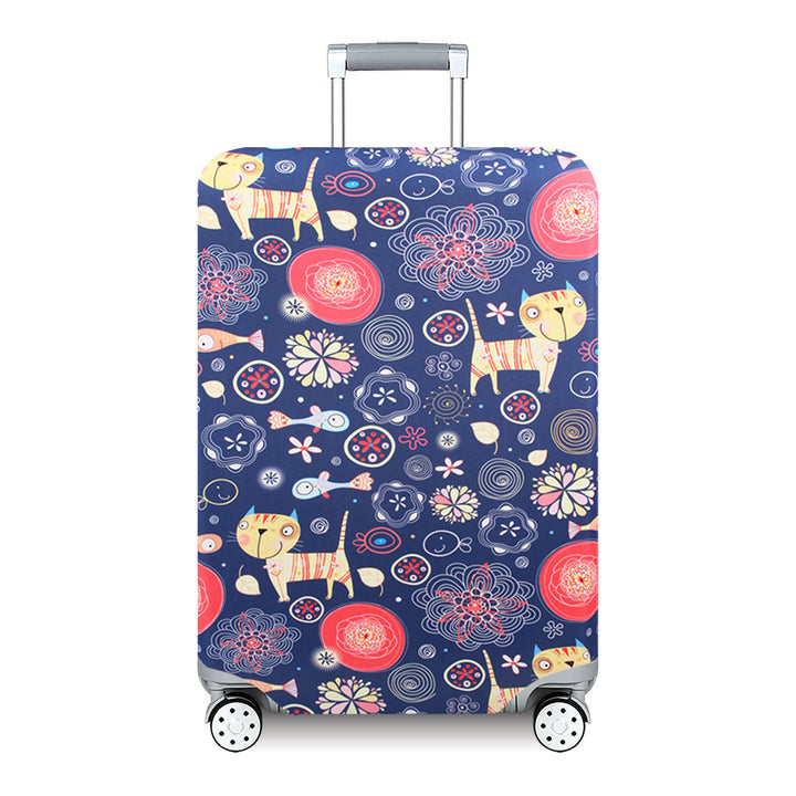 Ladies Hard Shell Suitcase with Playful Animal and Flower Pattern Stornfield