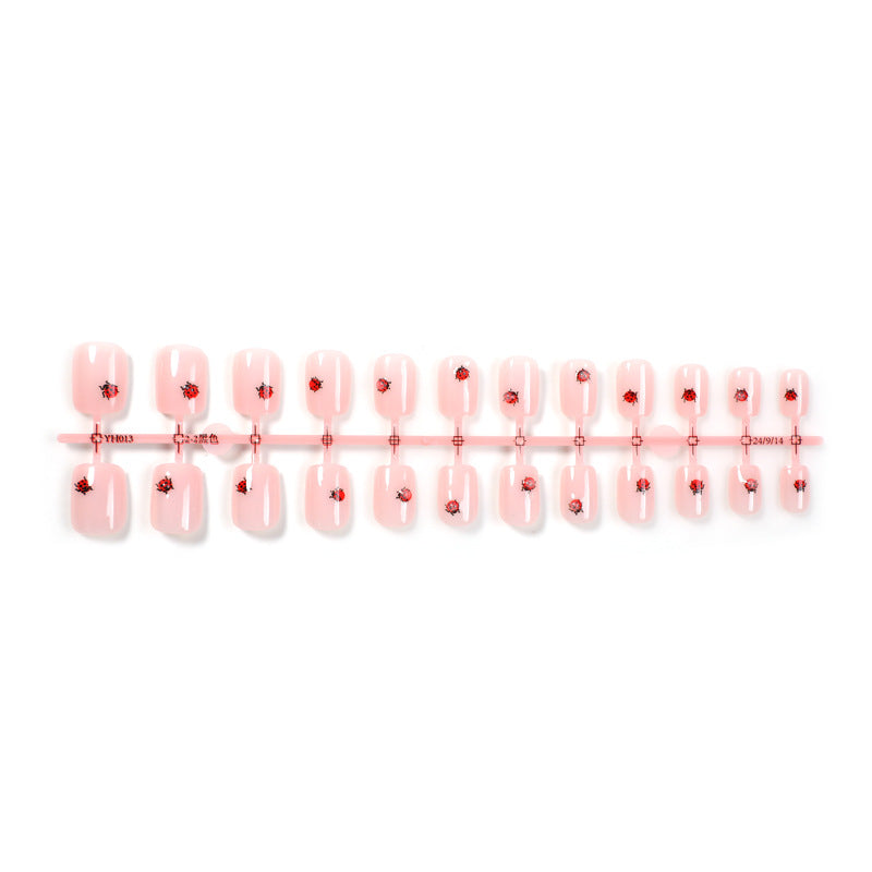 Artistic Ladybug Design Press-On Nail Set Stornfield