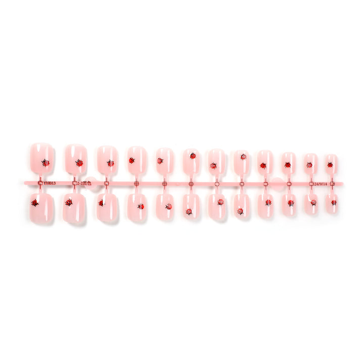 Artistic Ladybug Design Press-On Nail Set Stornfield