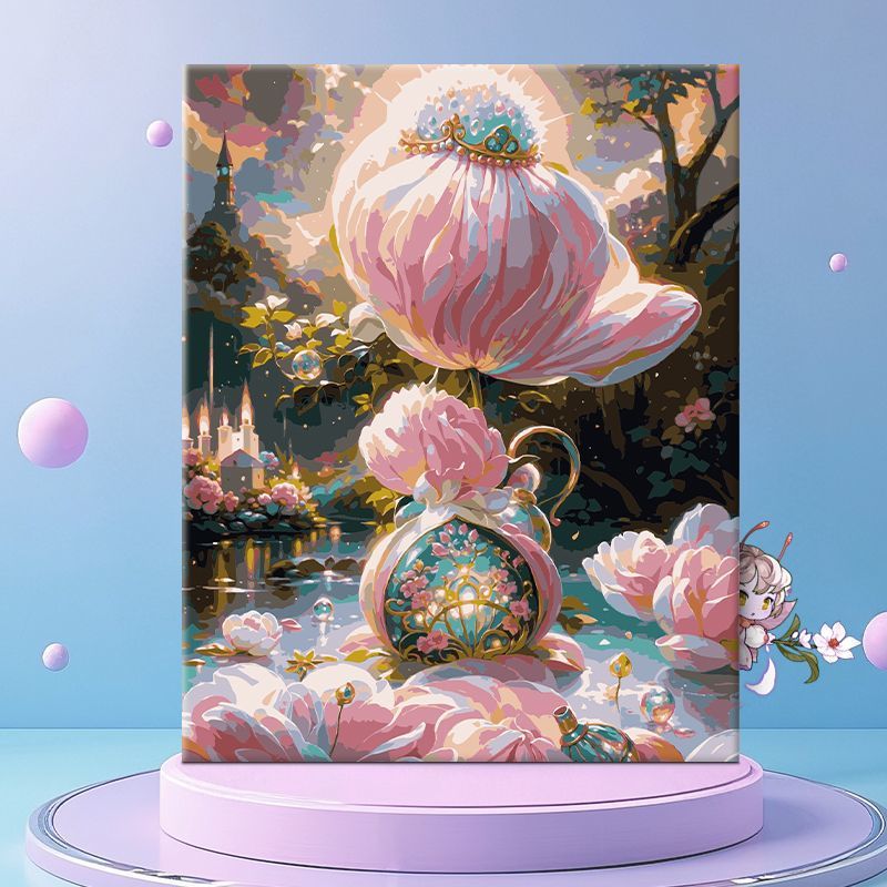 Whimsical Floral Fantasy Canvas Wall Art Stornfield