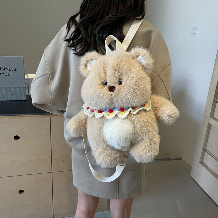 Plush Bear Backpack with Practical Carrying Handles Stornfield