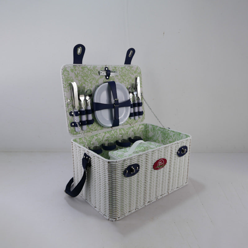 Ladies picnic basket with integrated dish set and cooling compartment Stornfield