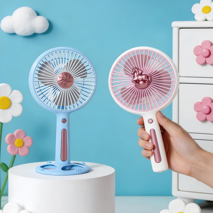 Women's Portable Handheld Fan with Flexible Angle and USB Connection Stornfield