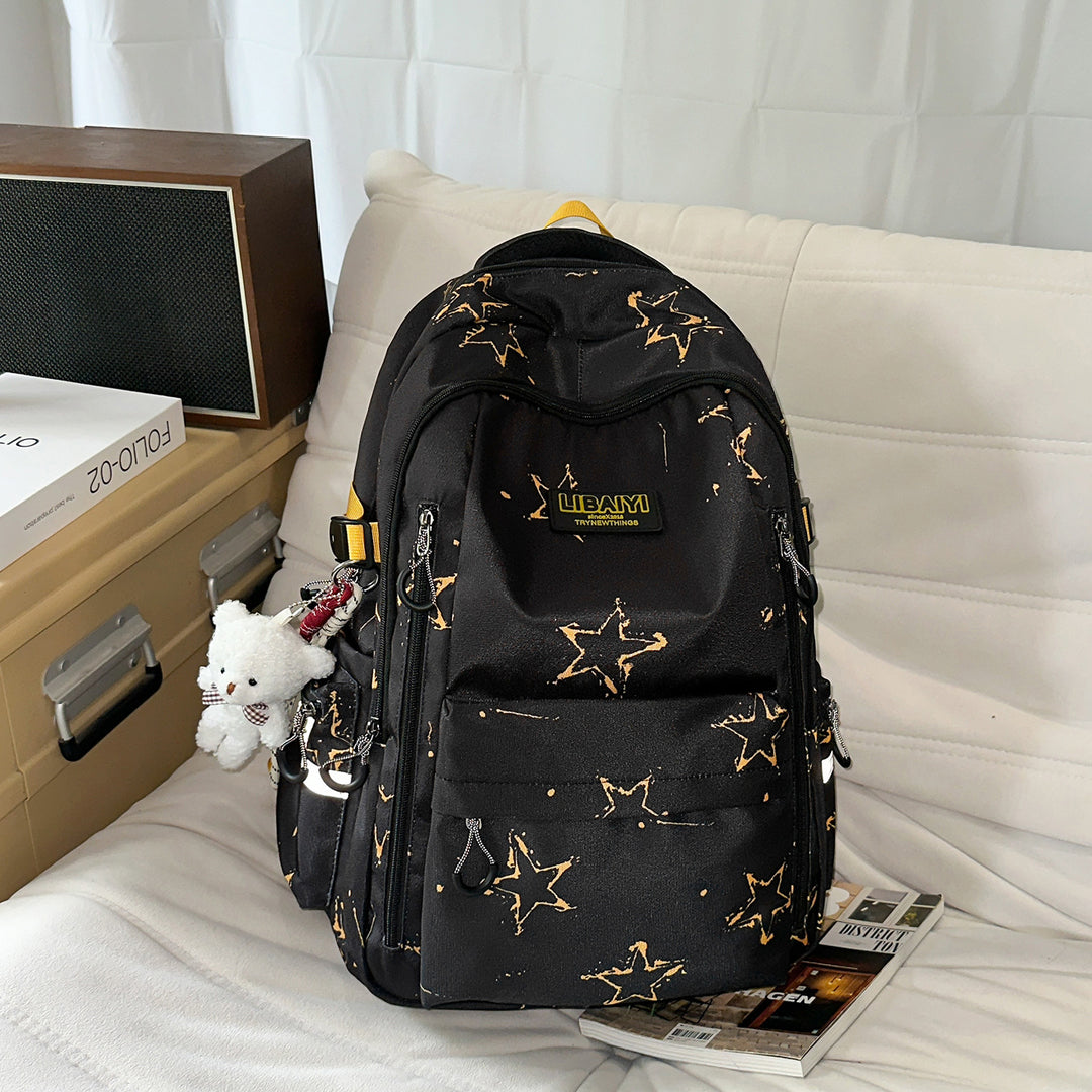 Multi-Functional Star-Patterned Backpack Stornfield