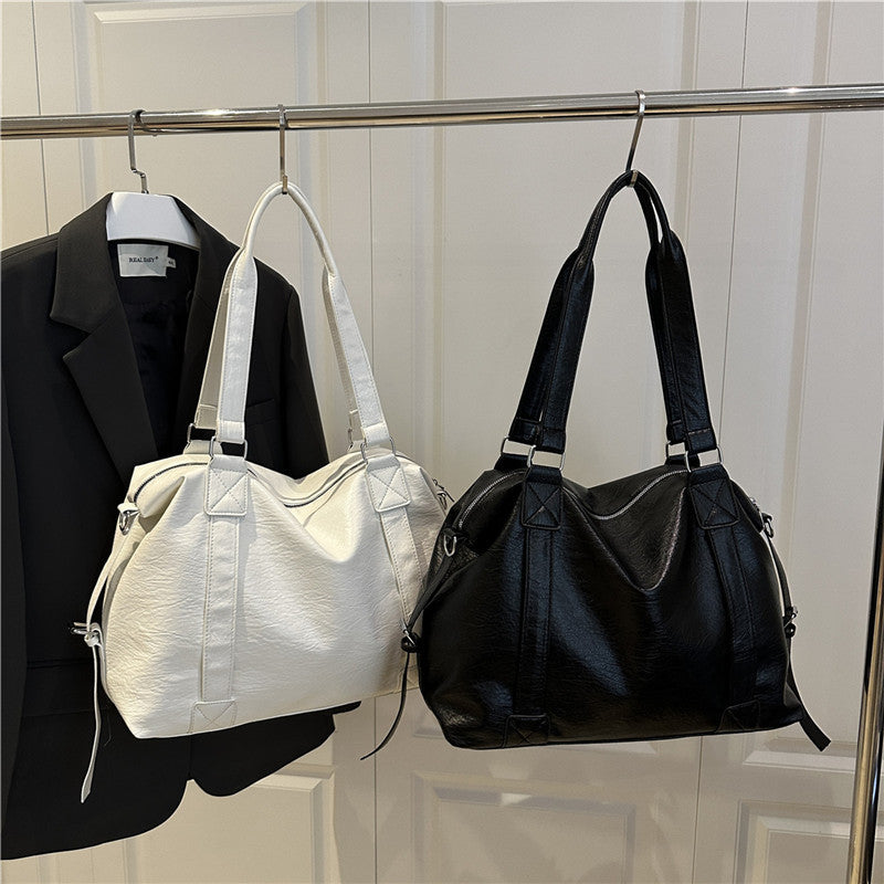 Luxurious Faux Leather Travel Tote Bag Stornfield