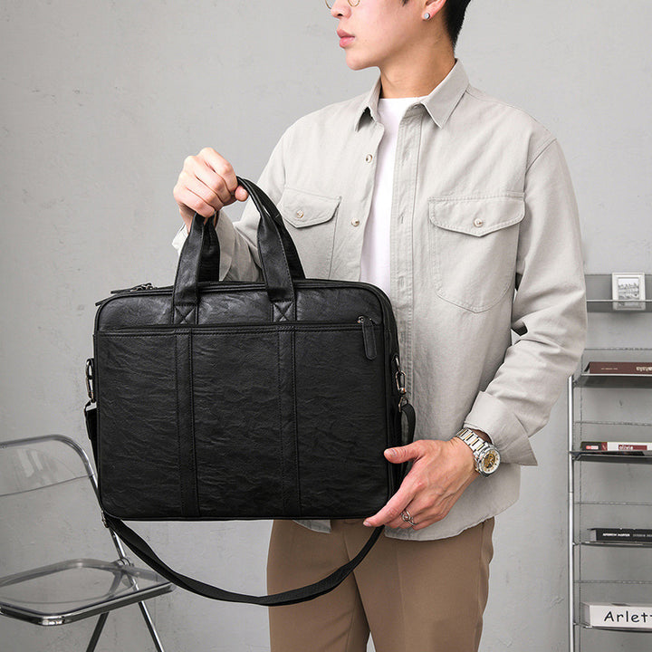 Premium Leather Business Briefcase Stornfield