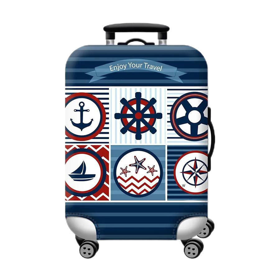 Women Hard Shell Suitcase with Trendy Surf and Palm Design Stornfield