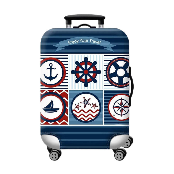 Women Hard Shell Suitcase with Trendy Surf and Palm Design Stornfield