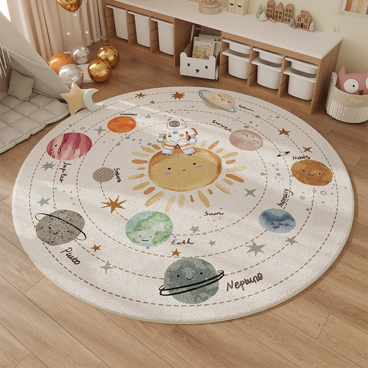 Alphabet-Themed Educational Area Rug for Kids