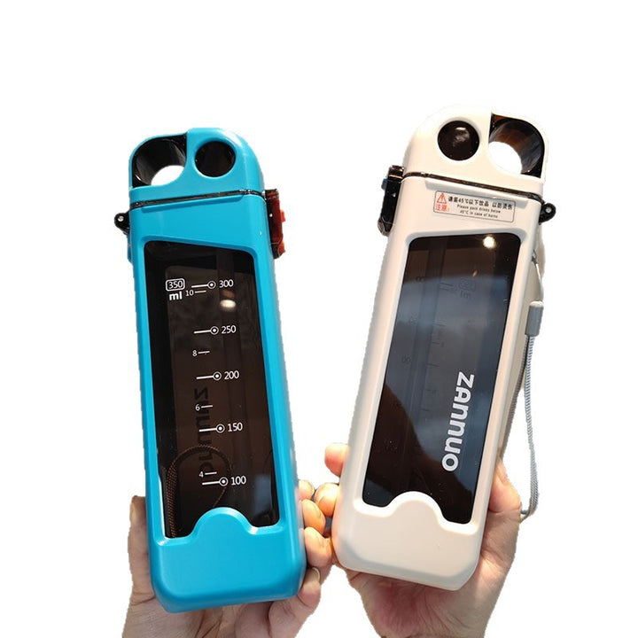Ladies unique flip-top drinking bottle with viewing window Stornfield