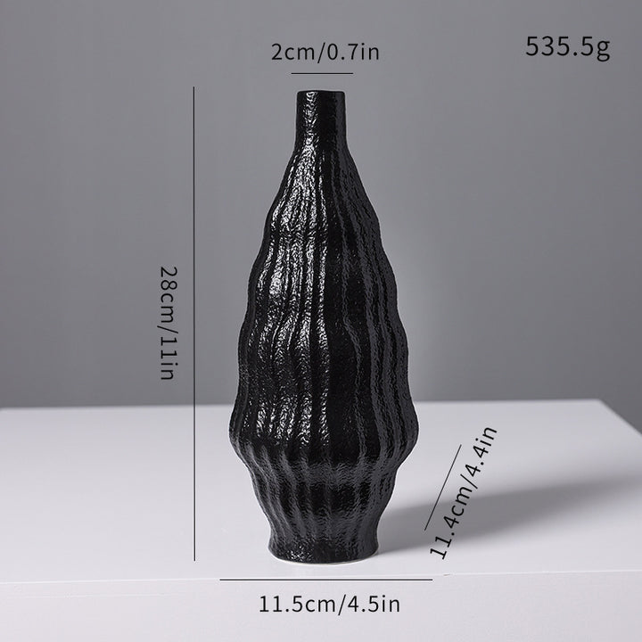 Textured Ceramic Decorative Vase