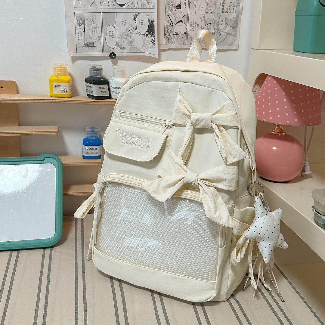 Stylish Bow-Embellished Backpack Stornfield 1791205748