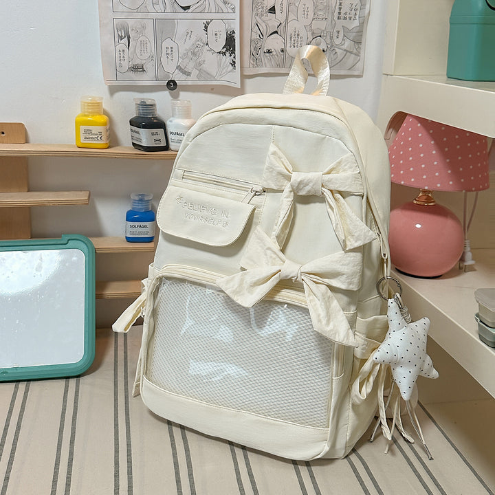 Stylish Bow-Embellished Backpack Stornfield 1791205748