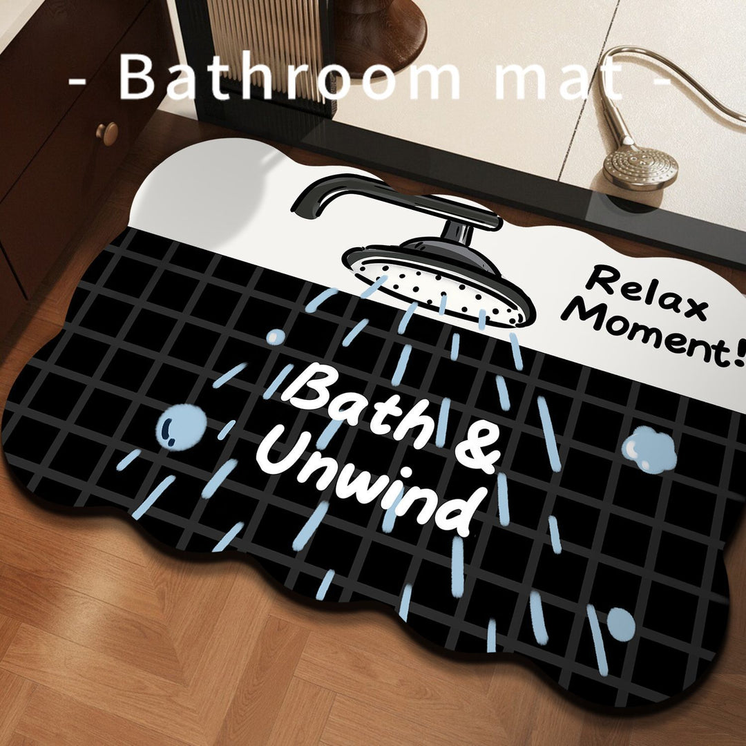 Cute Shower Theme Bath Mat