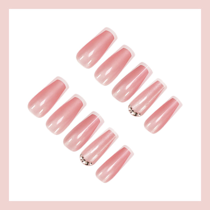 artistic French manicure artificial nails Stornfield