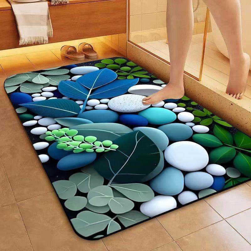 Nature-Inspired Decorative Bath Mat