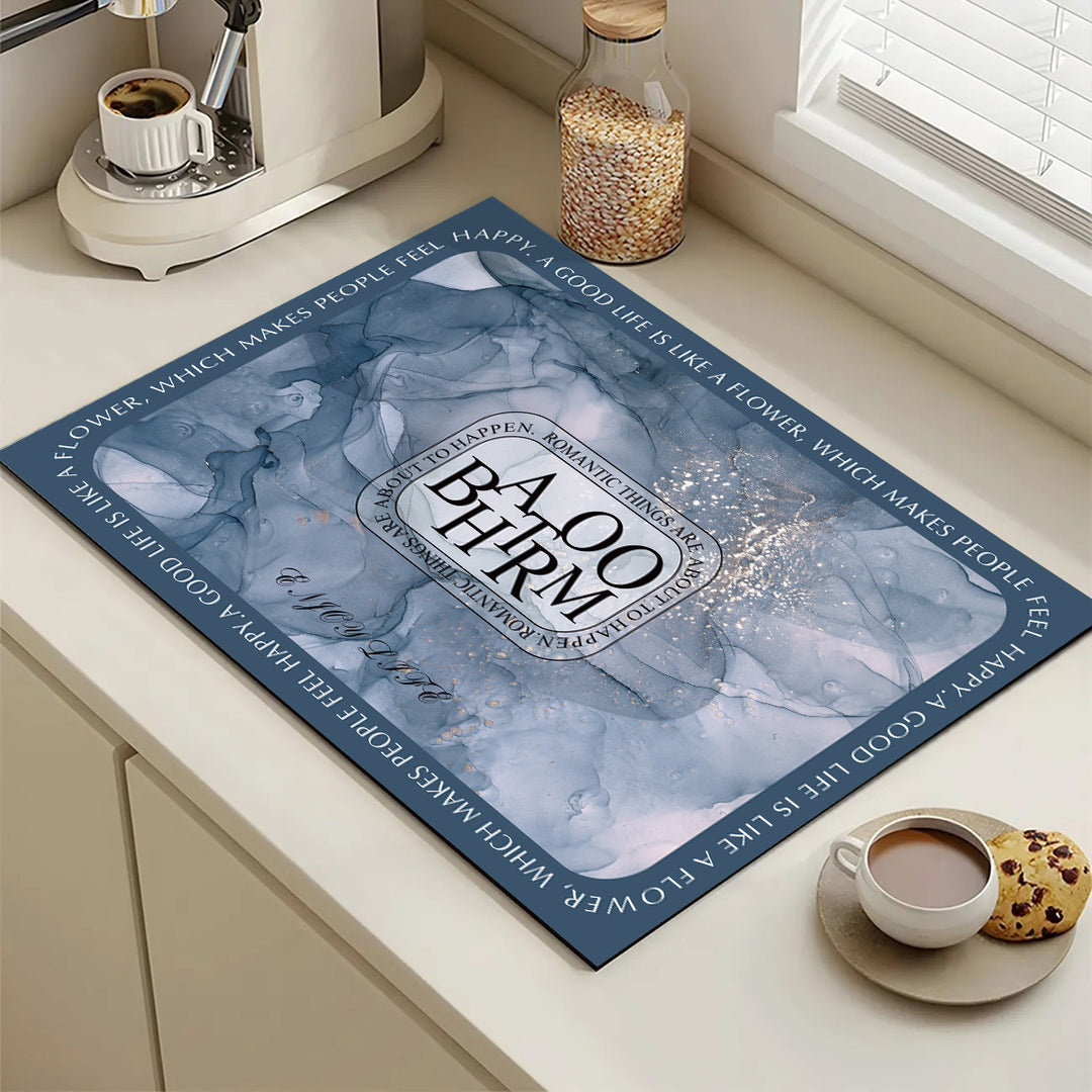 Abstract Geometric Kitchen Mat Stornfield
