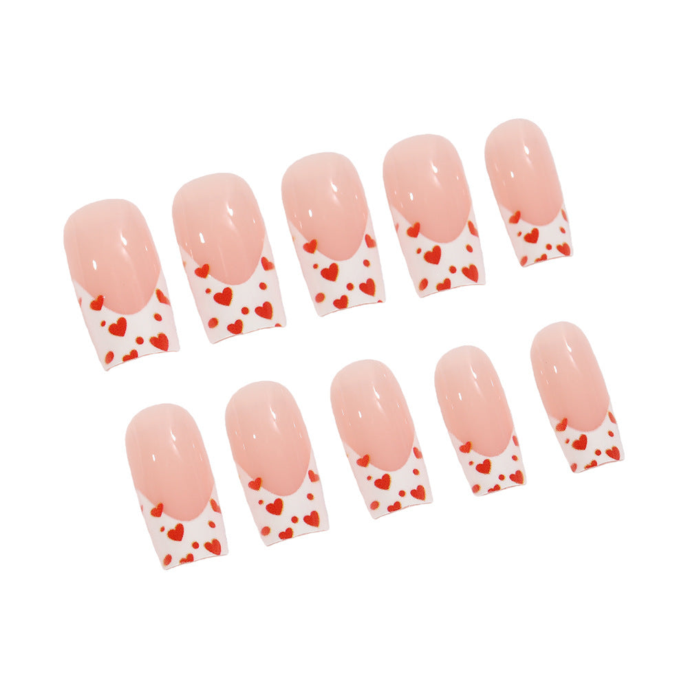 Artificial nails with heart design Stornfield