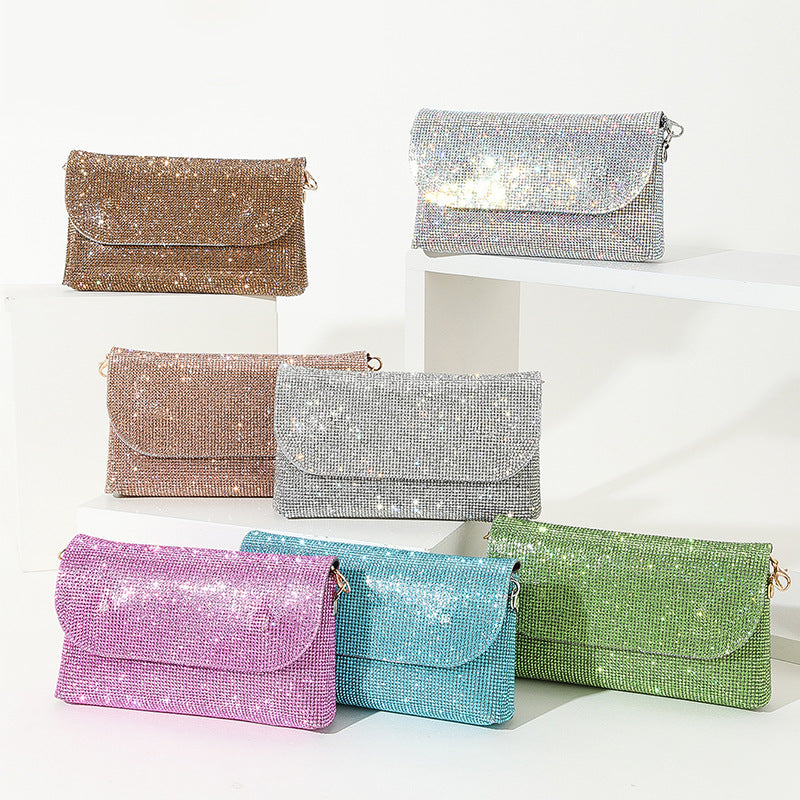 Rhinestone-Studded Evening Clutch