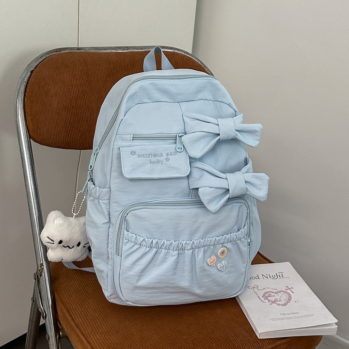 Stylish Bow-Accented Backpack Stornfield