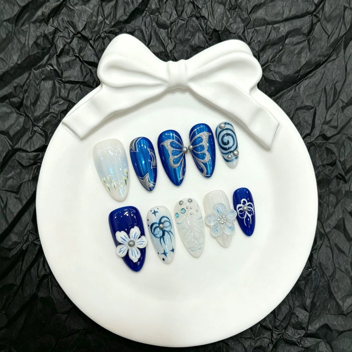 Decorative Butterfly Press-On Nail Art Collection