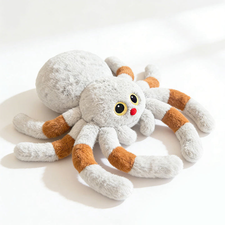 Plush Spider Soft Toy with Bendable Legs and Embroidered Face Stornfield