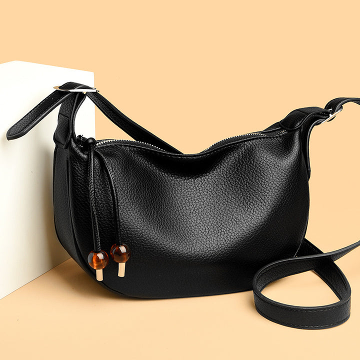 Casual Textured Leather Sling Bag Stornfield