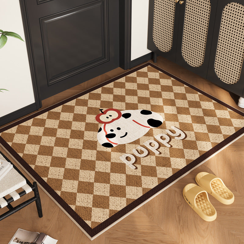 Cute Cartoon Dog-Themed Indoor Area Mat for Home