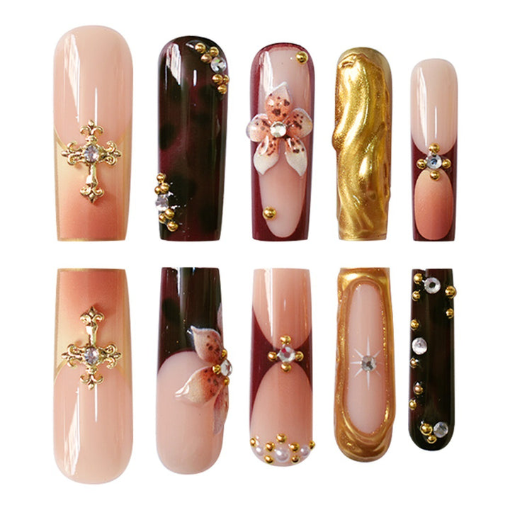 Ornate Press-On Nail Art Extensions Stornfield