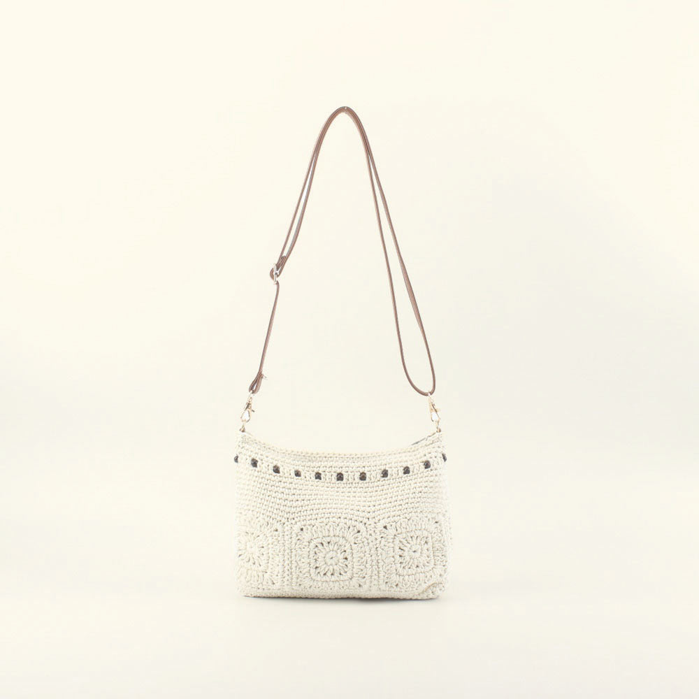 Crochet shoulder bag with stylish accents Stornfield