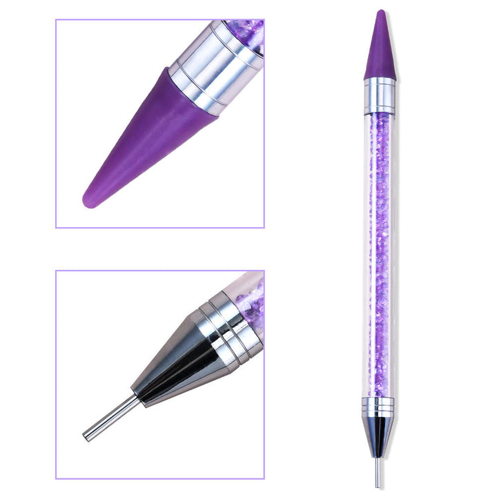 Professional Nail Art Detailing Brush with Crystal Handle Stornfield