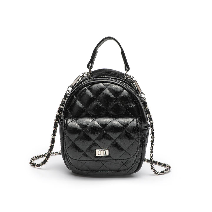 Quilted Metallic Mini Backpack Stornfield