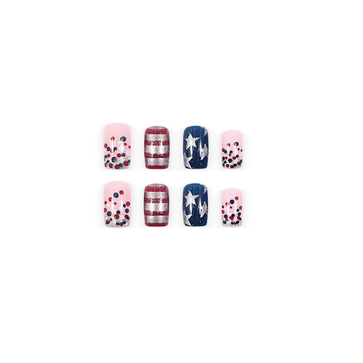 Artificial nails with patriotic motif Stornfield