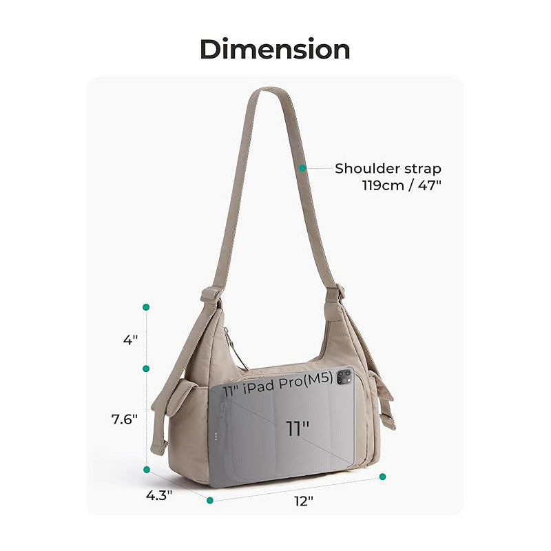 Fashionable shoulder bag with multifunctional compartments Stornfield