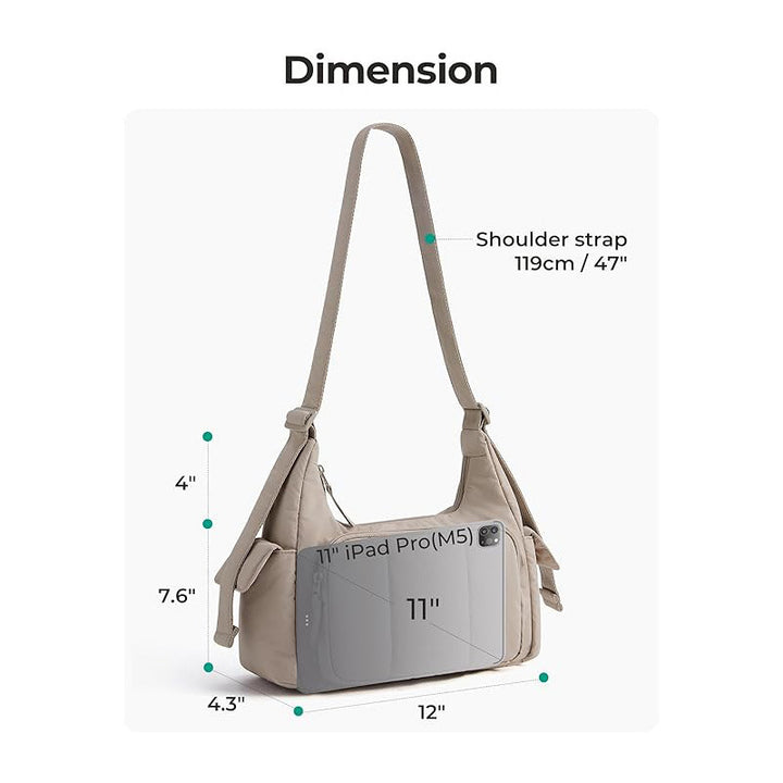 Fashionable shoulder bag with multifunctional compartments Stornfield