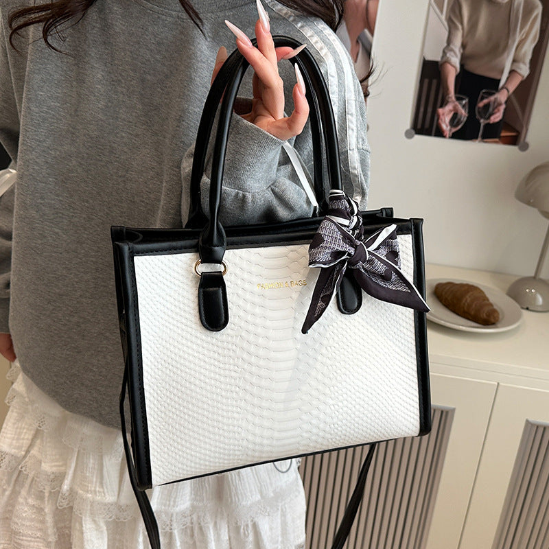 Elegant Handcrafted Quilted Tote Bag
