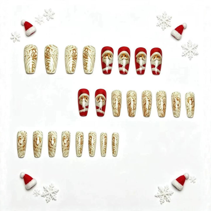 Christmas nail art with festive Santa motif Stornfield
